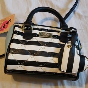 Luv Betsey Harlii Mini Bag Sky Blue Striped
